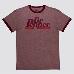 Men's Dr Pepper Short Sleeve Graphic T-Shirt - Burgundy L