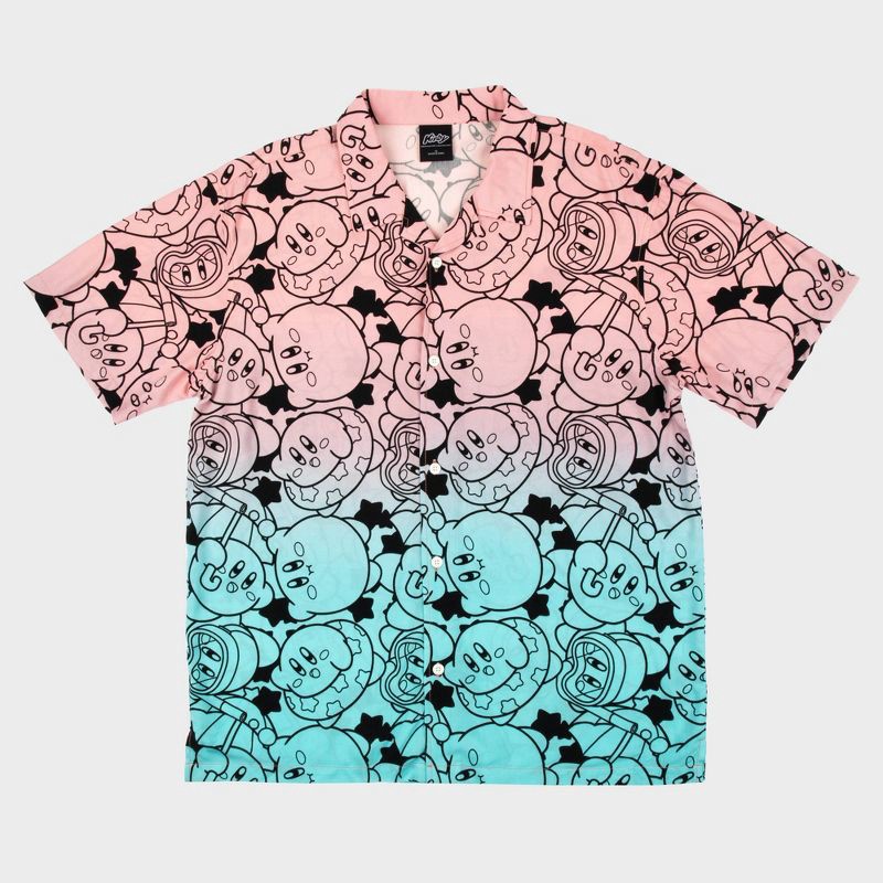 kirby dress shirt Men's Kirby Short Sleeve Button-Down Shirt - XXL