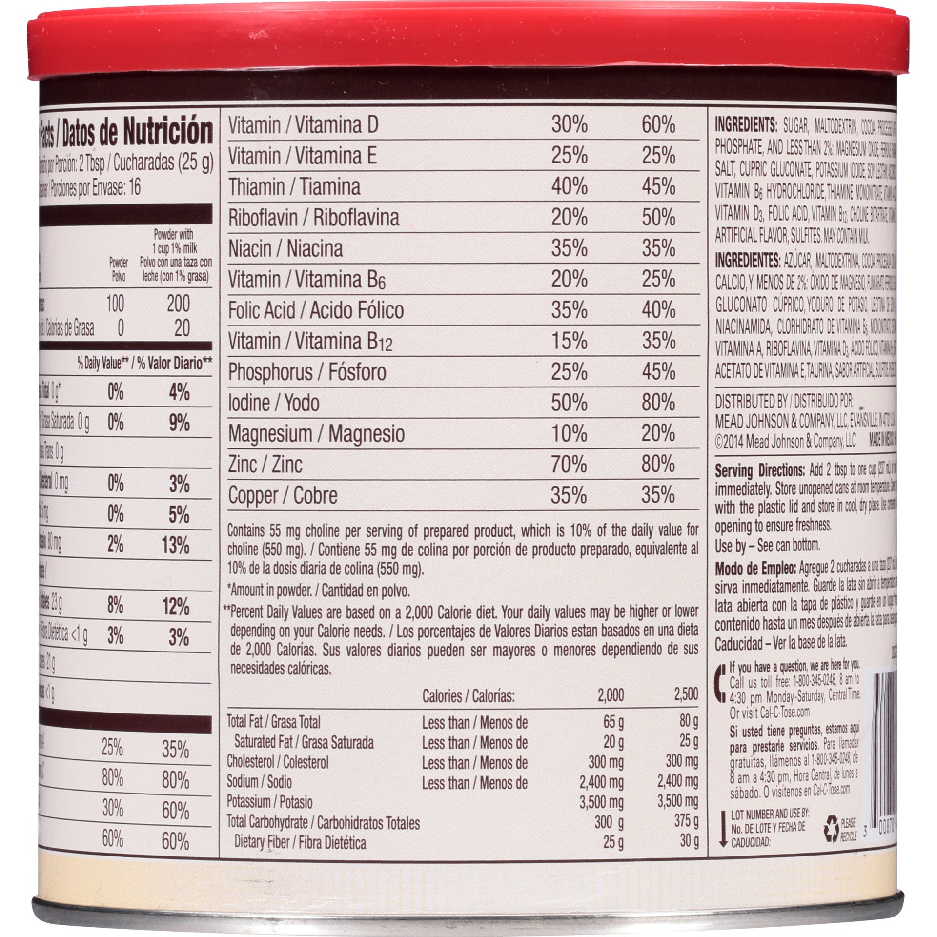 slide 5 of 6, Cal-C-Tose Drink Mix 14.1 oz, 14.1 oz