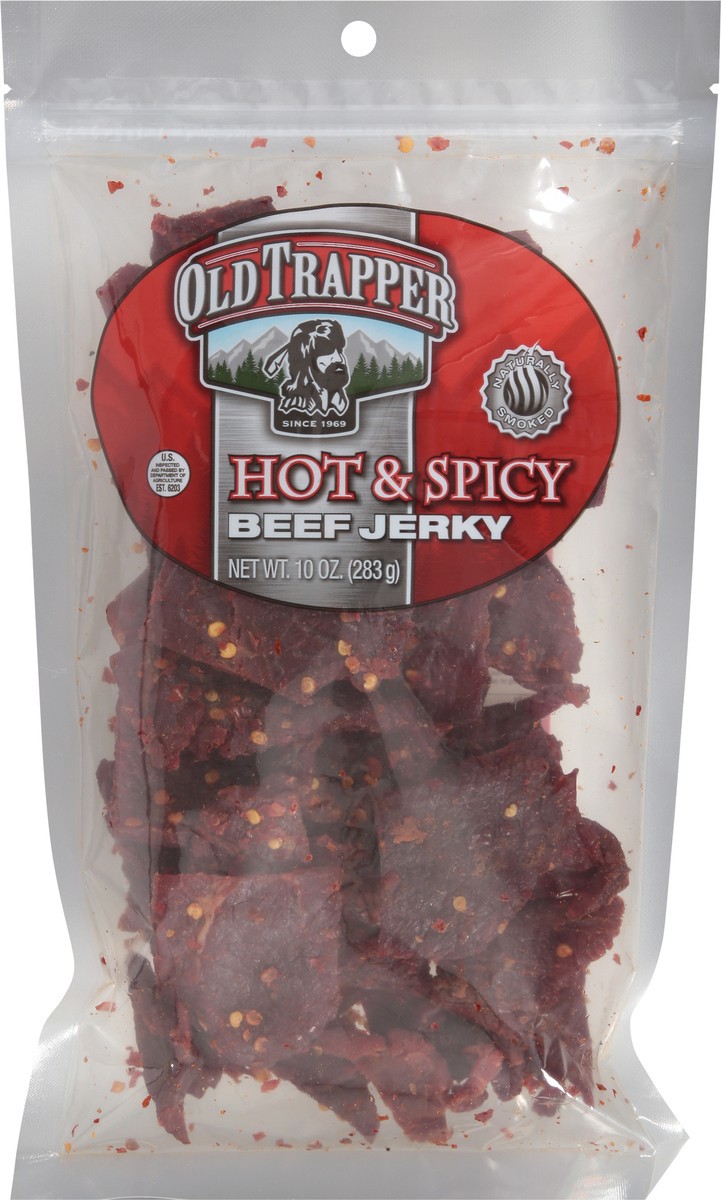 slide 8 of 9, Old Trapper Hot & Spicy Beef Jerky 10 oz, 10 oz