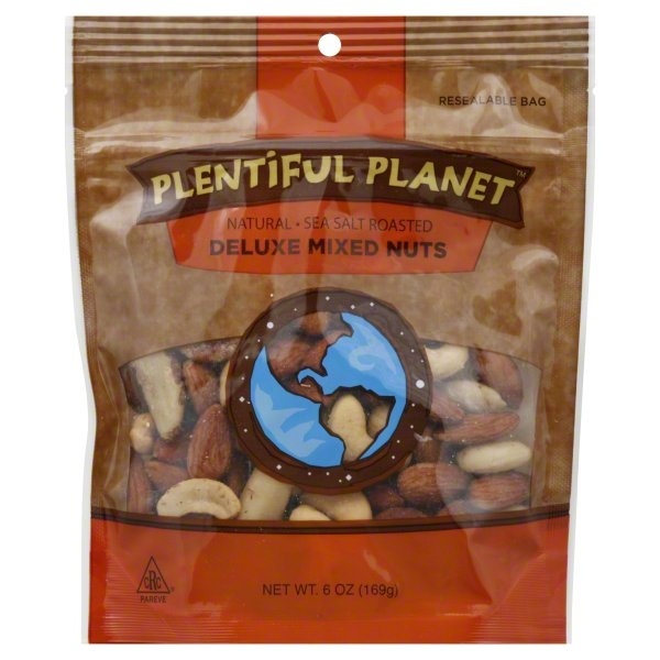 slide 1 of 1, Plentiful Planet Mixed Nuts 6 oz, 6 oz