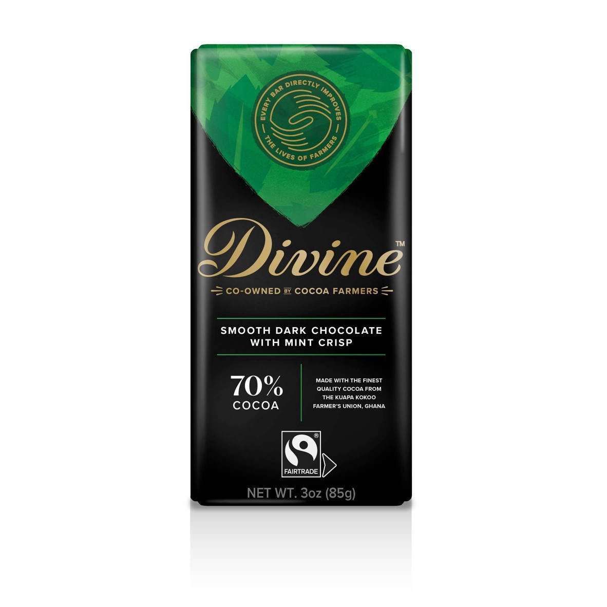 slide 9 of 14, Divine Smooth Chocolate with Mint Crisp 3 oz, 3 oz