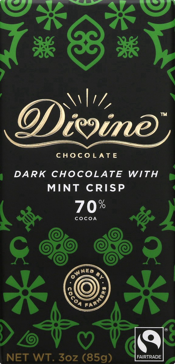 slide 6 of 14, Divine Smooth Chocolate with Mint Crisp 3 oz, 3 oz