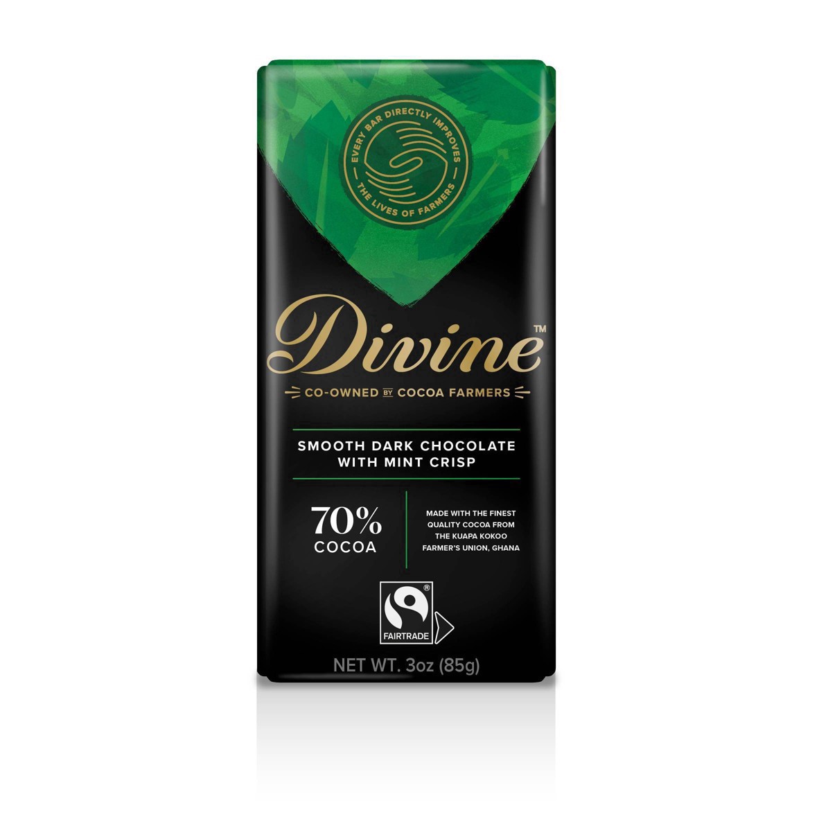 slide 8 of 14, Divine Smooth Chocolate with Mint Crisp 3 oz, 3 oz