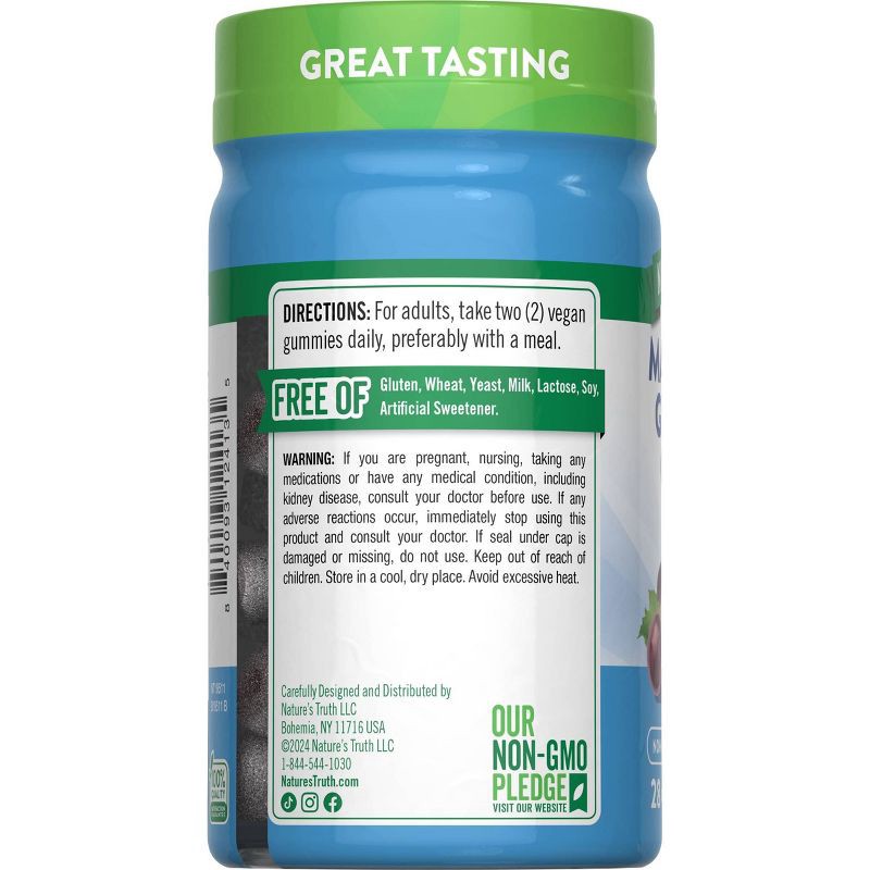 slide 2 of 6, Nature's Truth Magnesium Glycinate Vegan Gummies - 28ct, 28 ct