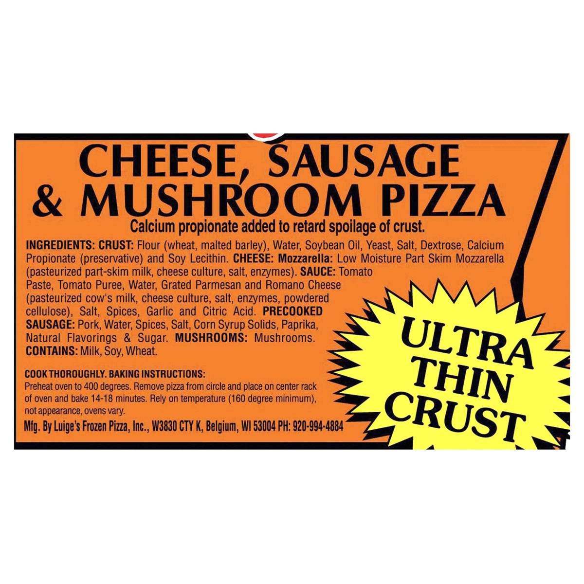 slide 3 of 9, Luiges Pizza, 22.25 oz