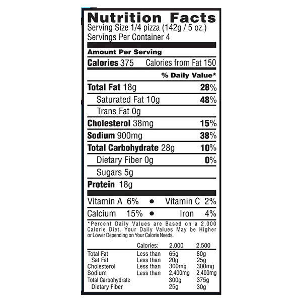 slide 7 of 13, Luigi's Pizza Cheese/Pepproni Pizza, 20 oz