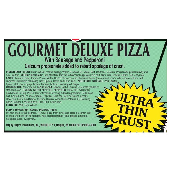 slide 9 of 9, Luigi's Luige's Pizza, Gourmet Deluxe, 29.25 oz