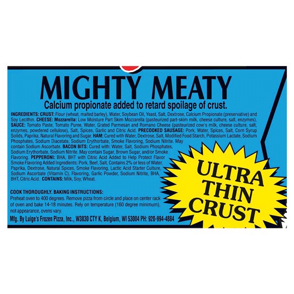 slide 7 of 9, Luigi's Luige's Pizza, Mighty Meaty, 24.1 oz