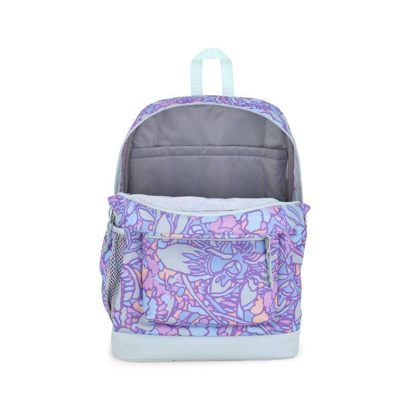 slide 6 of 8, JanSport Cross Town Plus 17" Backpack - Fluid Floral: School Bookbag, 1 ct