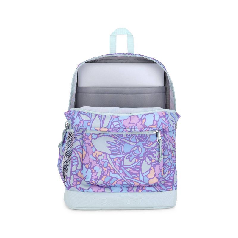 slide 8 of 8, JanSport Cross Town Plus 17" Backpack - Fluid Floral: School Bookbag, 1 ct