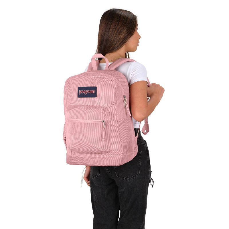 slide 5 of 8, JanSport Cross Town Plus Remix 17" Backpack - Misty Rose: School & Laptop Bag, 1 ct