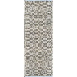 Haven + Key Geometric Runner Rug - White