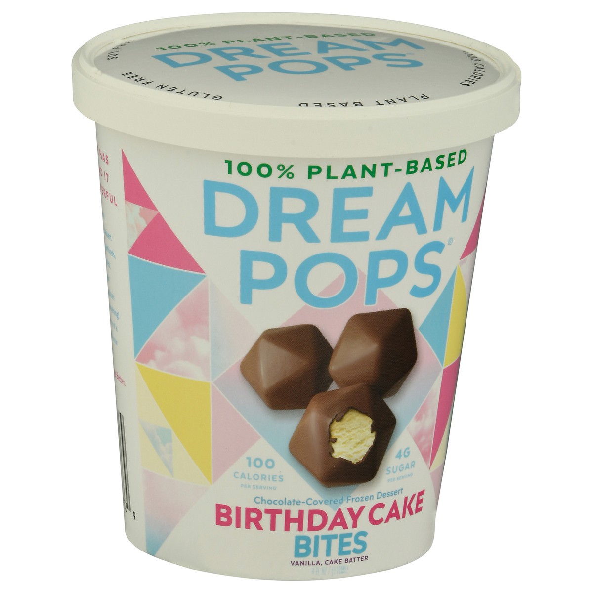 slide 3 of 9, Dream Pops Bites Chocolatey-Covered Birthday Cake Frozen Dessert 4 fl oz, 4 oz