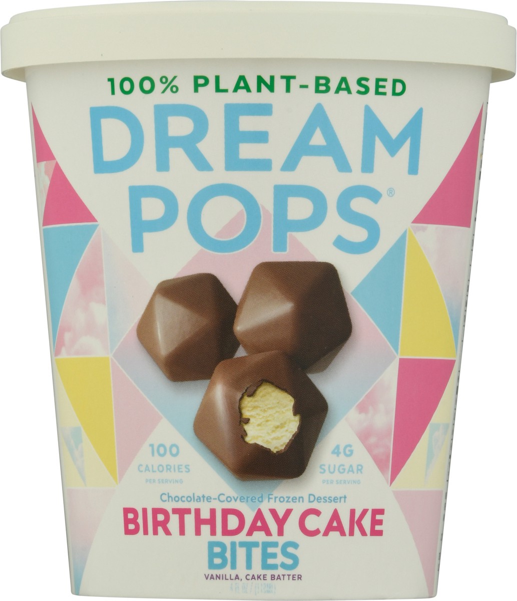 slide 6 of 9, Dream Pops Bites Chocolatey-Covered Birthday Cake Frozen Dessert 4 fl oz, 4 oz