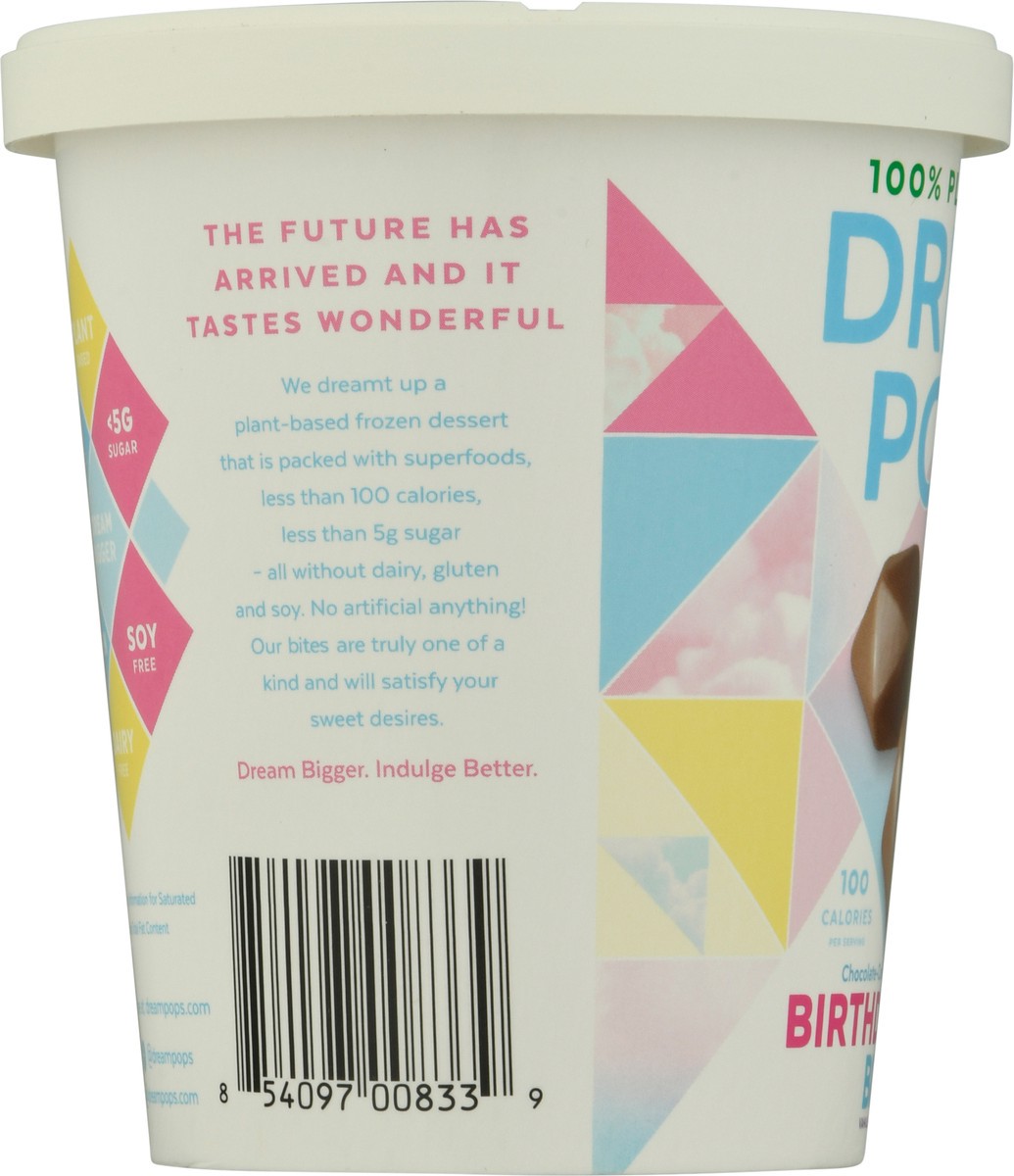 slide 5 of 9, Dream Pops Bites Chocolatey-Covered Birthday Cake Frozen Dessert 4 fl oz, 4 oz