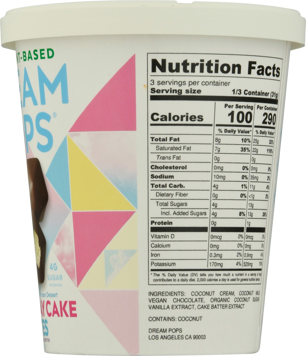 slide 8 of 9, Dream Pops Bites Chocolatey-Covered Birthday Cake Frozen Dessert 4 fl oz, 4 oz