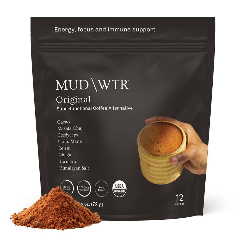 slide 1 of 7, MUD WTR Organic Original Cacao Mushroom Coffee Alternative - 2.5oz, 2.5 oz