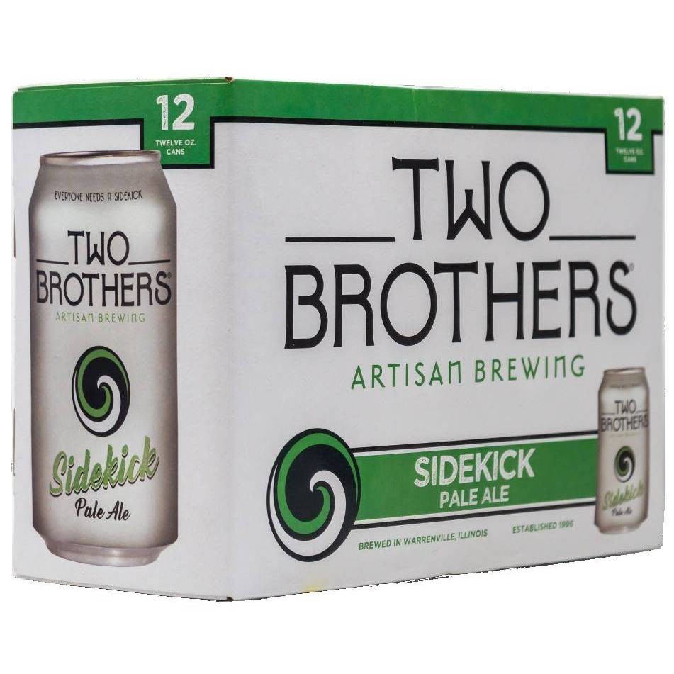 slide 1 of 1, Two Brothers Artisan Brewing Sidekick Pale Ale Beer, 12 ct; 12 fl oz