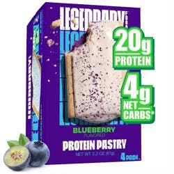 Legendary Foods Gluten Free and Keto Friendly Protein Pastry - Blueberry - 8.6oz/4ct