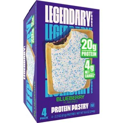 Legendary Foods Gluten Free and Keto Friendly Protein Pastry - Blueberry - 8.6oz/4ct