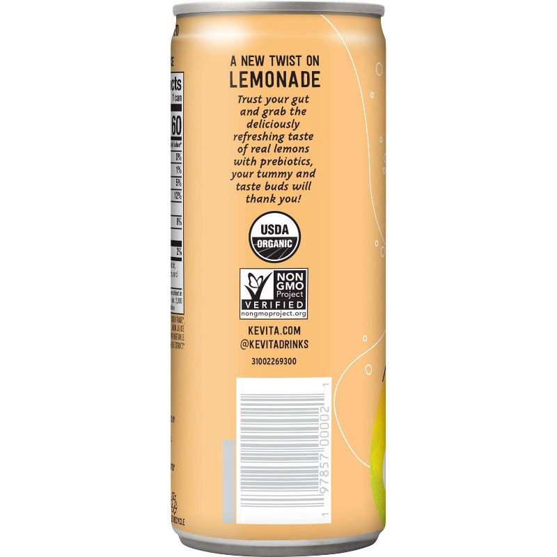 slide 3 of 4, KeVita Mango Sparkling Prebiotic Lemonade - 12 fl oz, 12 fl oz