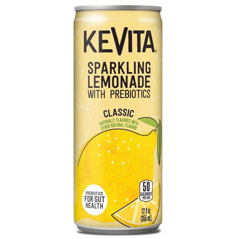 slide 1 of 4, KeVita Classic Sparkling Prebiotic Lemonade - 12 fl oz, 12 fl oz