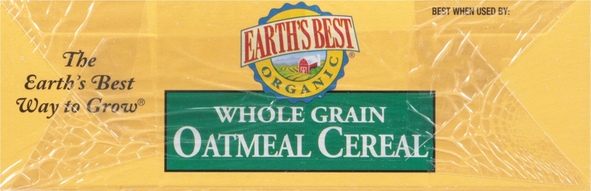 slide 9 of 9, Earth's Best Organic Whole Grain Oatmeal Cereal, 8 oz