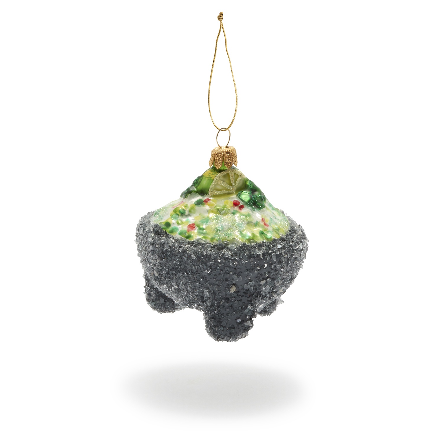 slide 1 of 1, Sur La Table Molcajete Glass Ornament, 1 ct