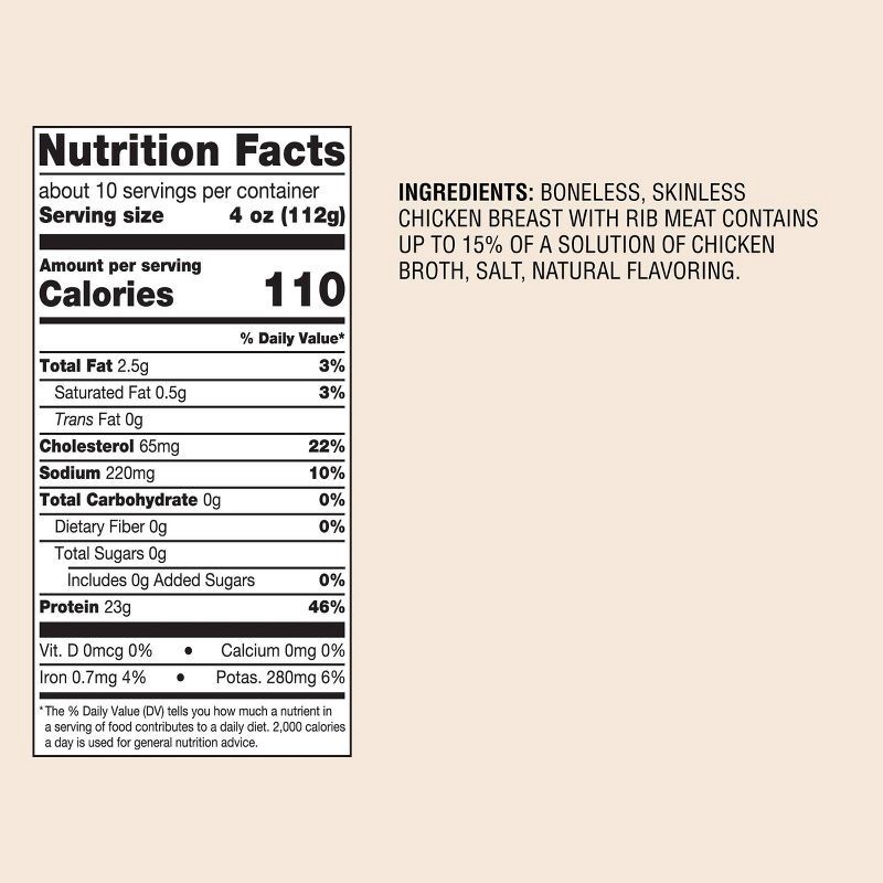 slide 4 of 4, All Natural Boneless & Skinless Breast - Frozen - 40oz - Good & Gather™, 40 oz