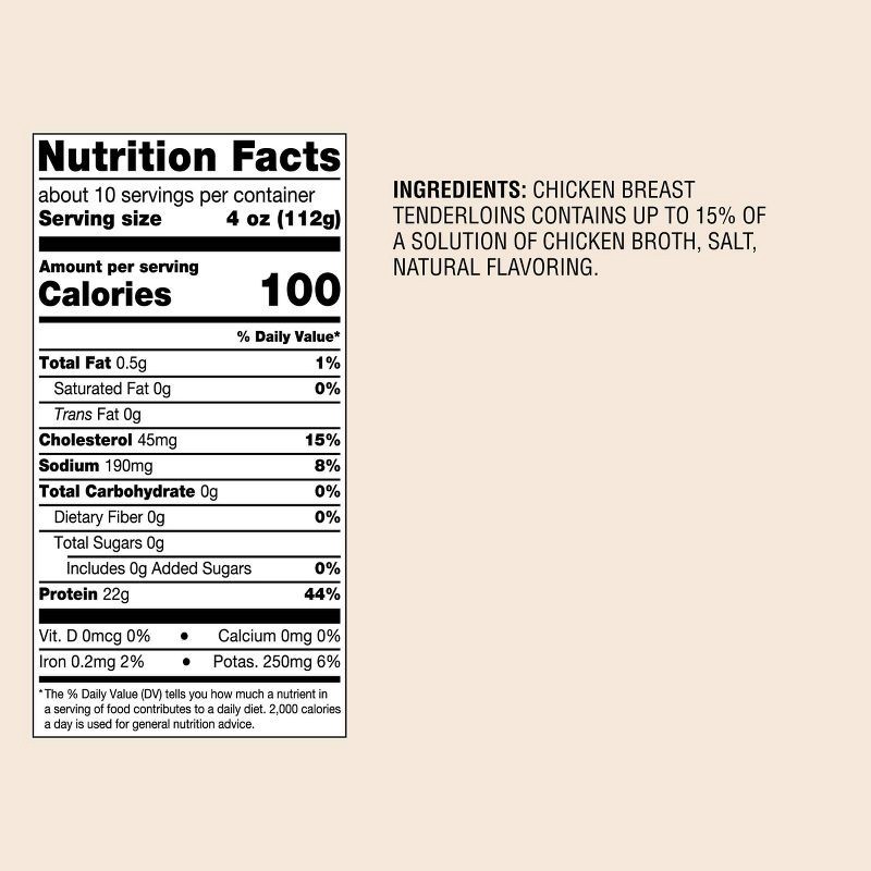 slide 4 of 4, All Natural Chicken Tenders - Frozen - 40oz - Good & Gather™, 40 oz