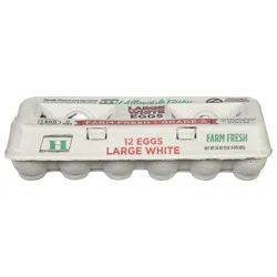 Hillandale Farms Large White Farm Fresh Eggs 12 ea