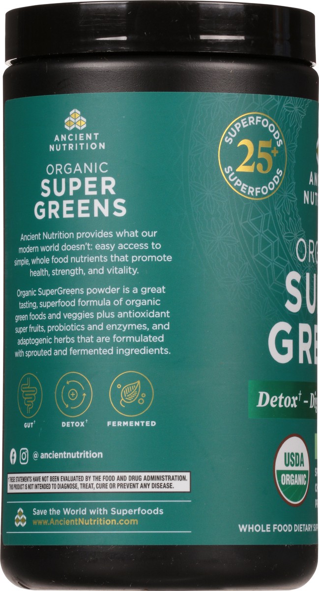 slide 6 of 9, Ancient Nutrition Organic Super Greens Mint Flavor, 1 ct