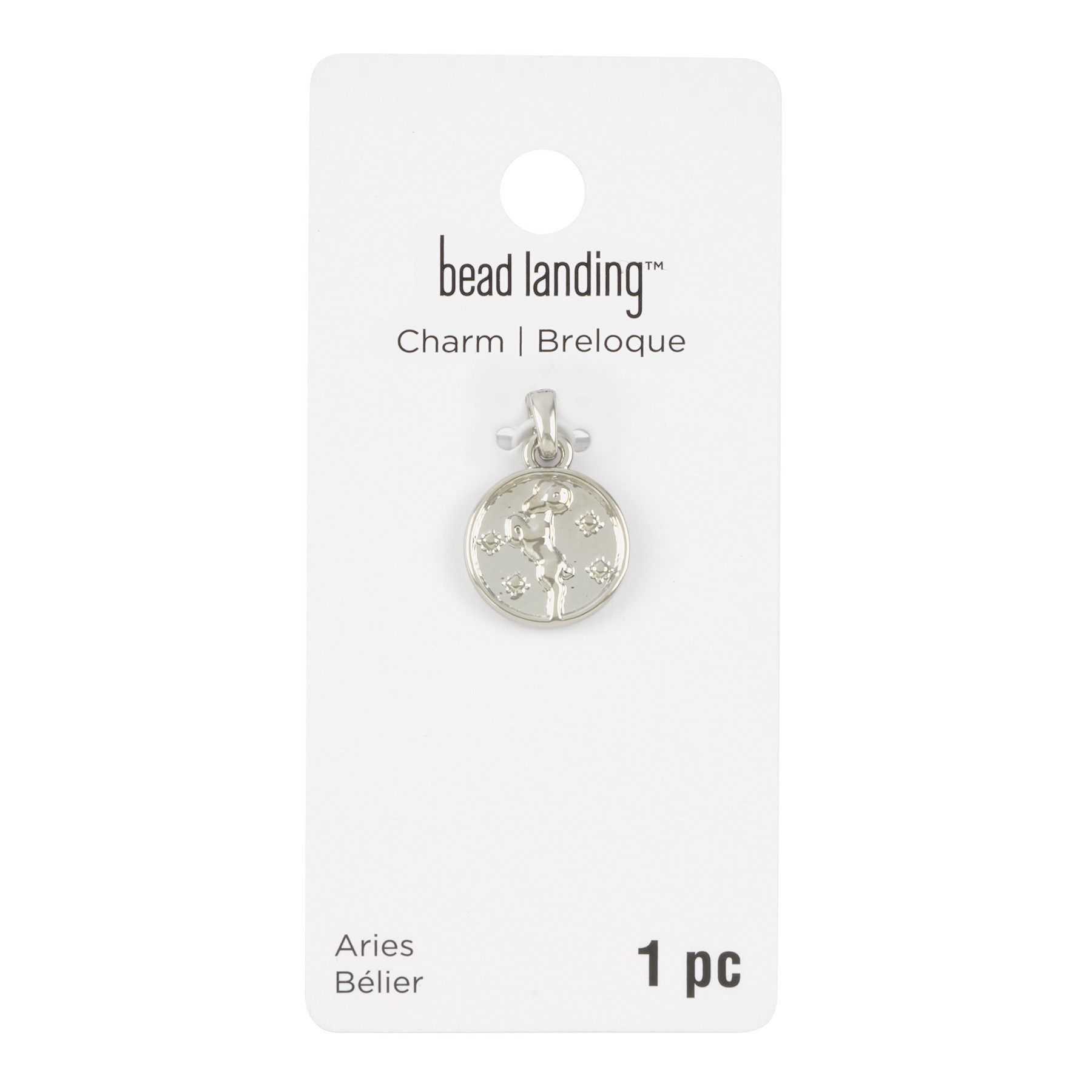 slide 2 of 3, Metal Zodiac Coin Charm By Bead Landing, 15 mm charm diameter