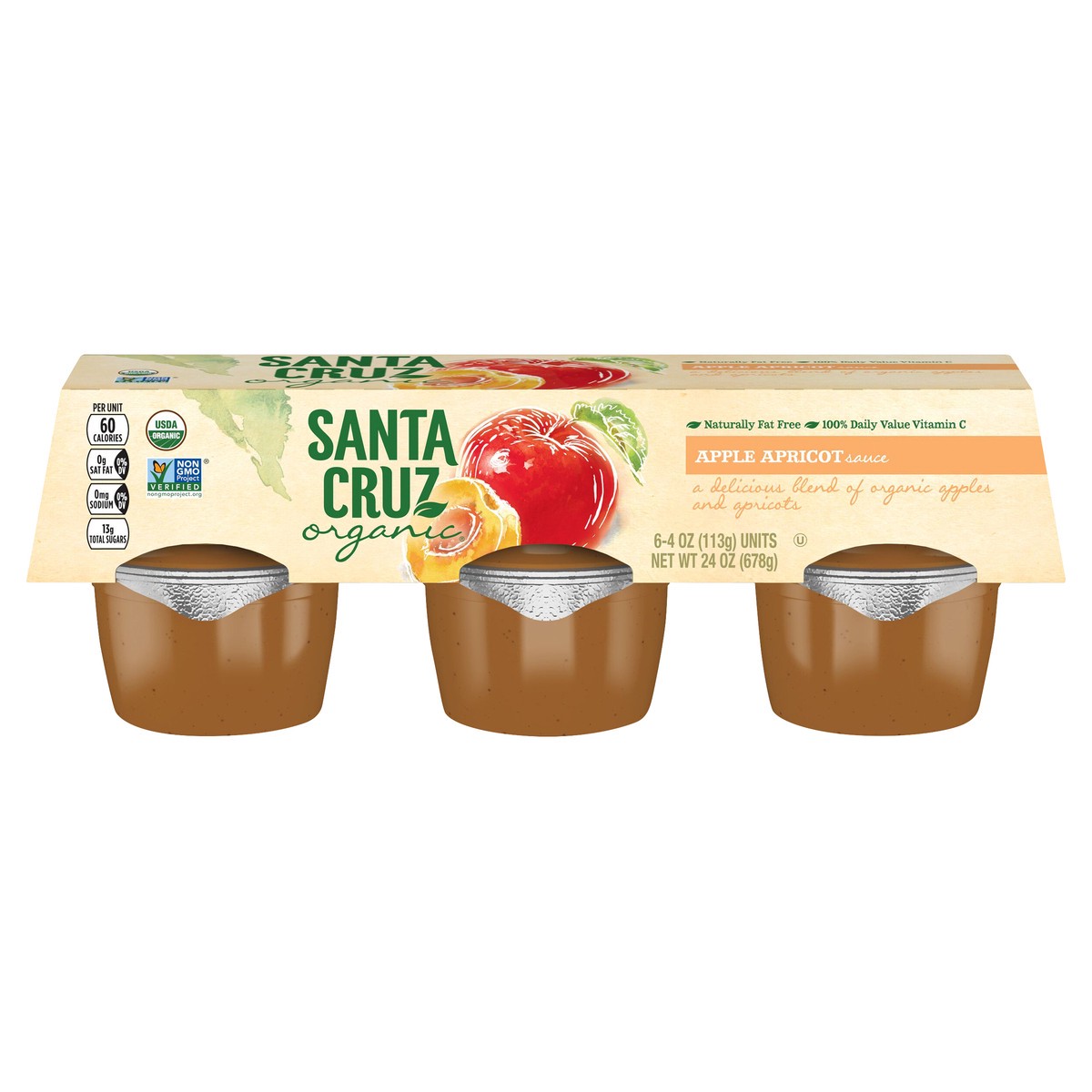 slide 1 of 13, Santa Cruz Organic Fruit Sauce, 24 oz