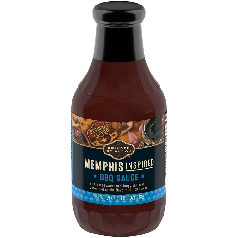 slide 1 of 1, Private Selection Memphis BBQ Sauce, 19 oz