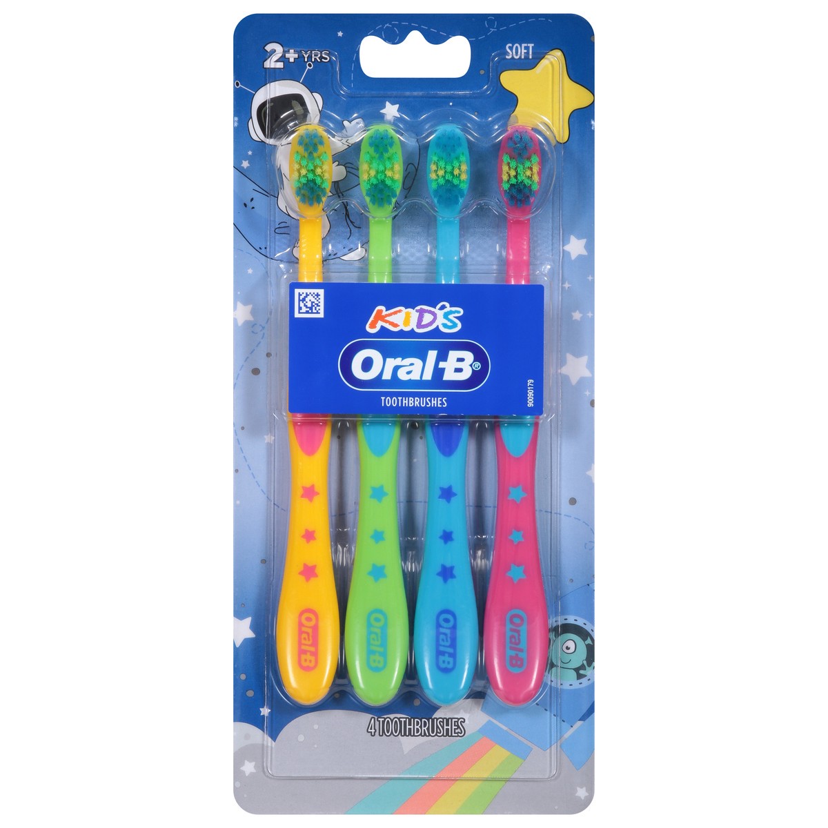 slide 1 of 9, Oral-B Kid's Soft Toothbrushes 4 ea, 4 ct