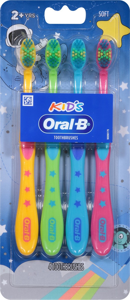slide 6 of 9, Oral-B Kid's Soft Toothbrushes 4 ea, 4 ct