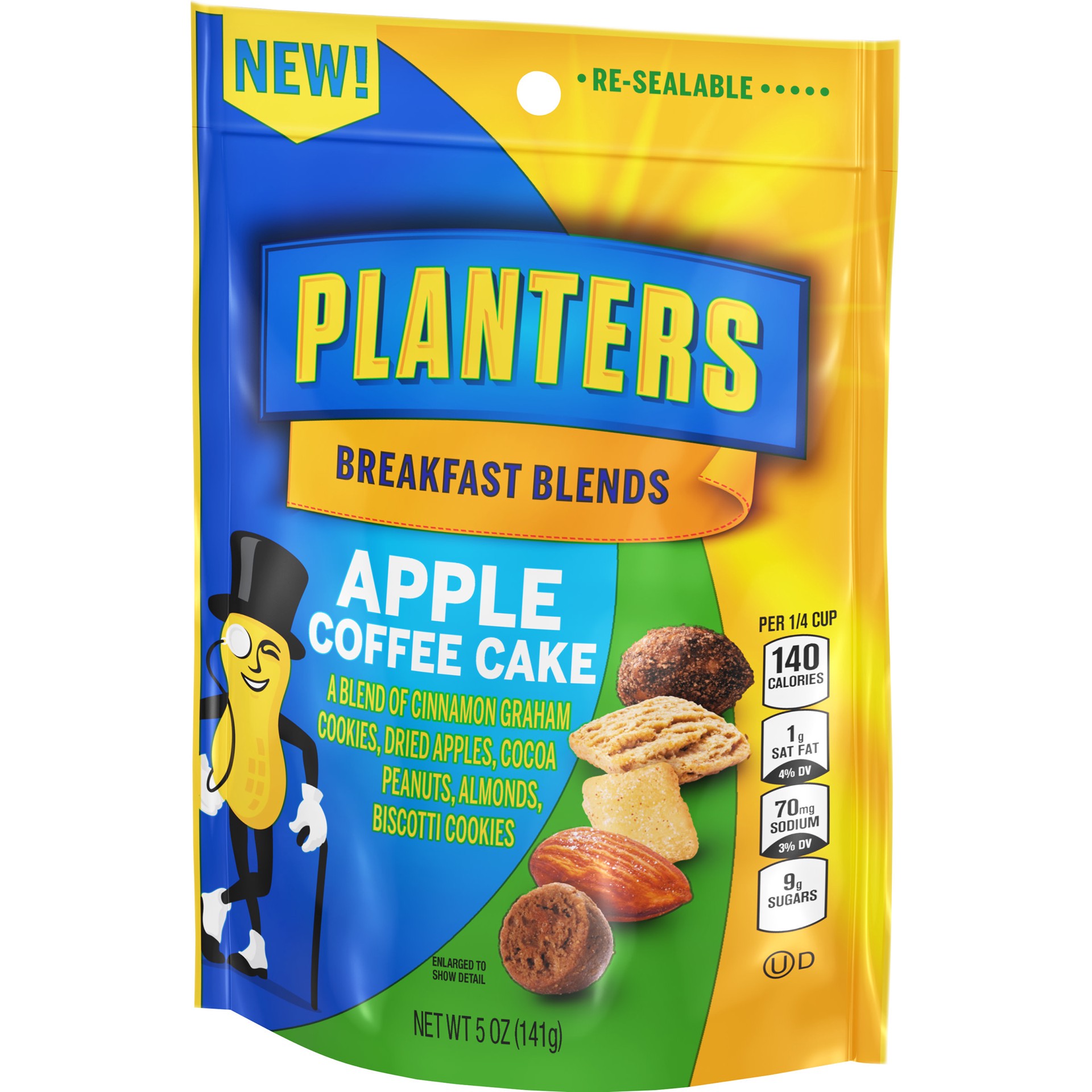 slide 2 of 5, Planters Breakfast Blends Apple Coffee Cake Trail Mix, (5 oz. Bag), 5 oz