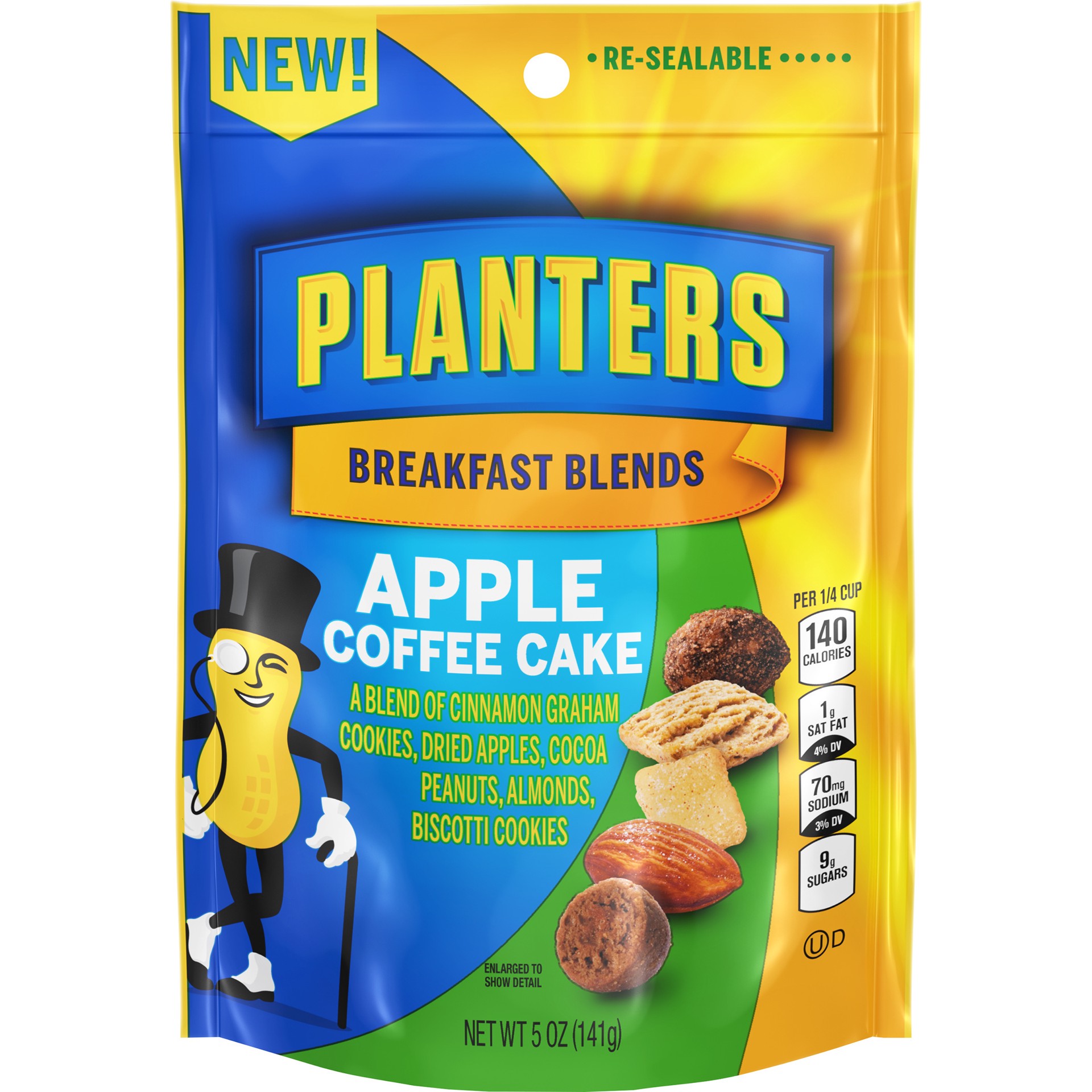 slide 1 of 5, Planters Breakfast Blends Apple Coffee Cake Trail Mix, (5 oz. Bag), 5 oz