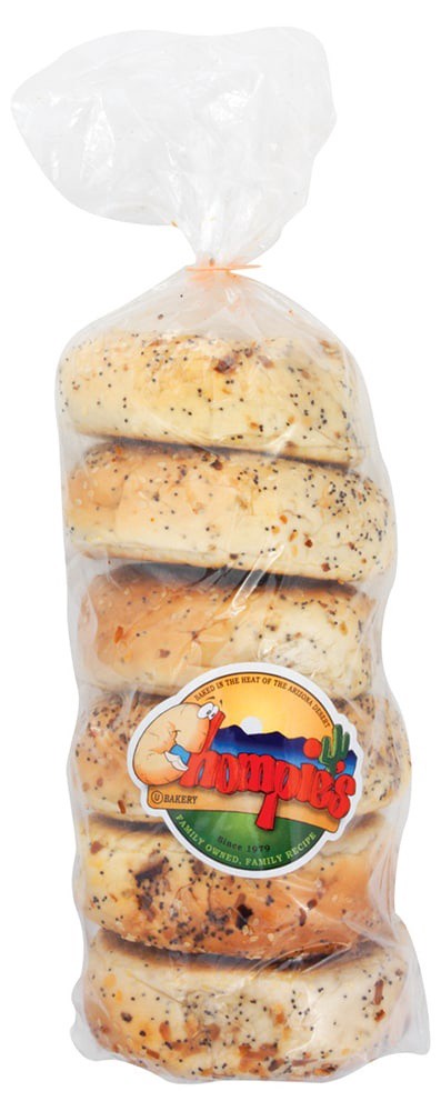 slide 1 of 1, Chompie's Everything Bagels, 6 ct; 24 oz