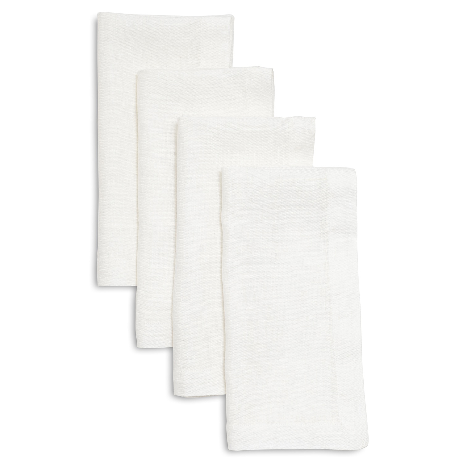 slide 1 of 1, Sur La Table Linen Napkins, White, 4 ct