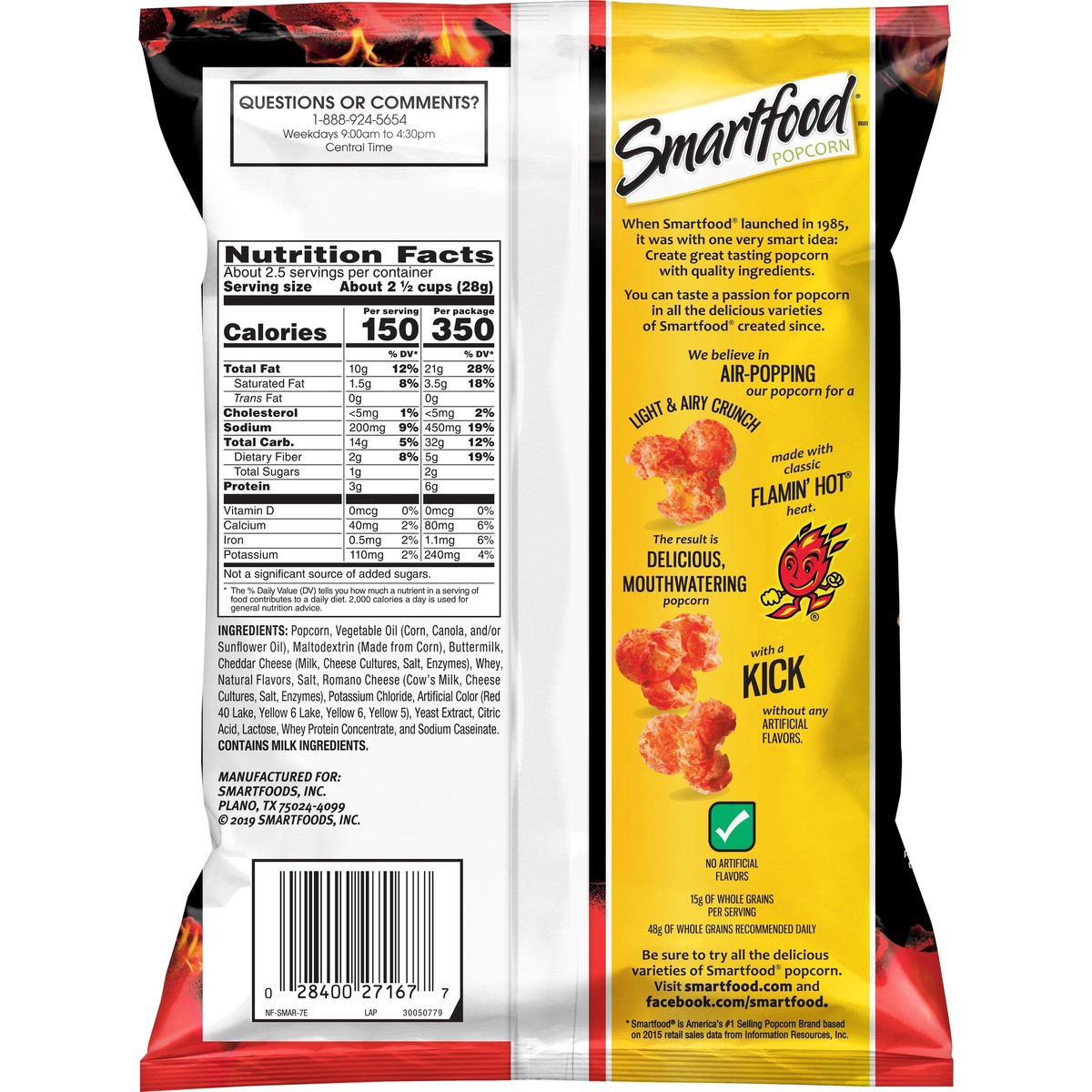 slide 4 of 5, Smartfood Popcorn, 2.25 oz