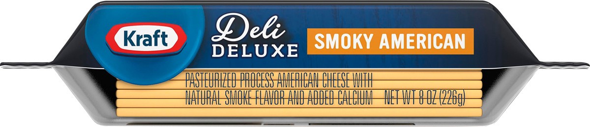 slide 10 of 12, Kraft Deli Deluxe Smoky American Cheese Slices 12 ea, 12 ct