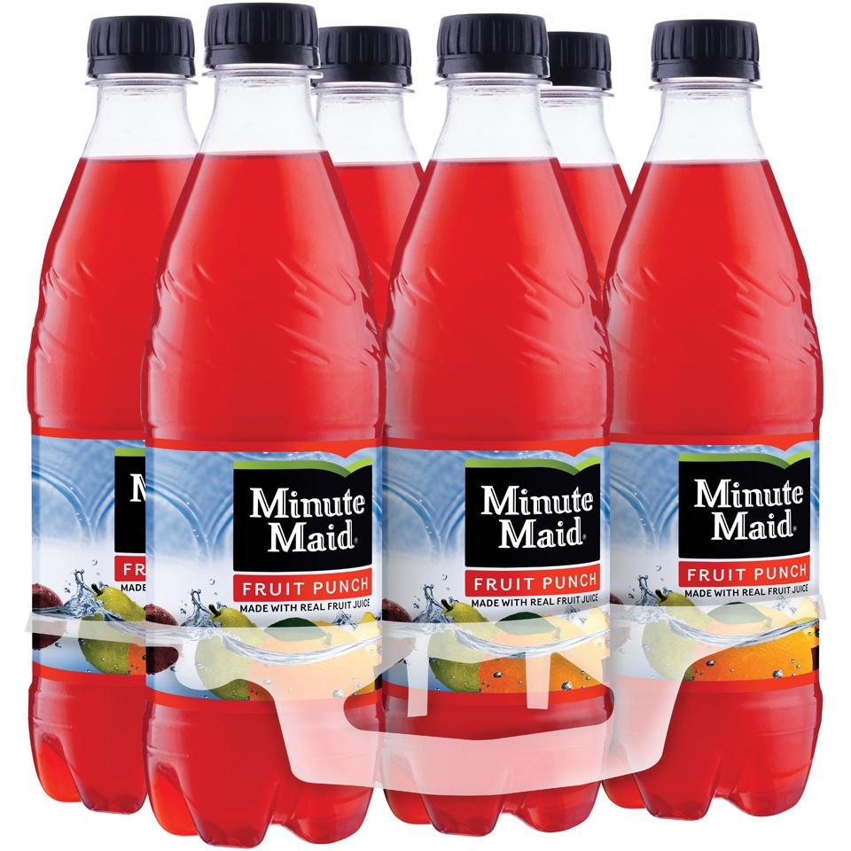 slide 2 of 2, Minute Maid Fruit Punch Bottles, 16.9 fl oz, 6 Pack, 6 ct