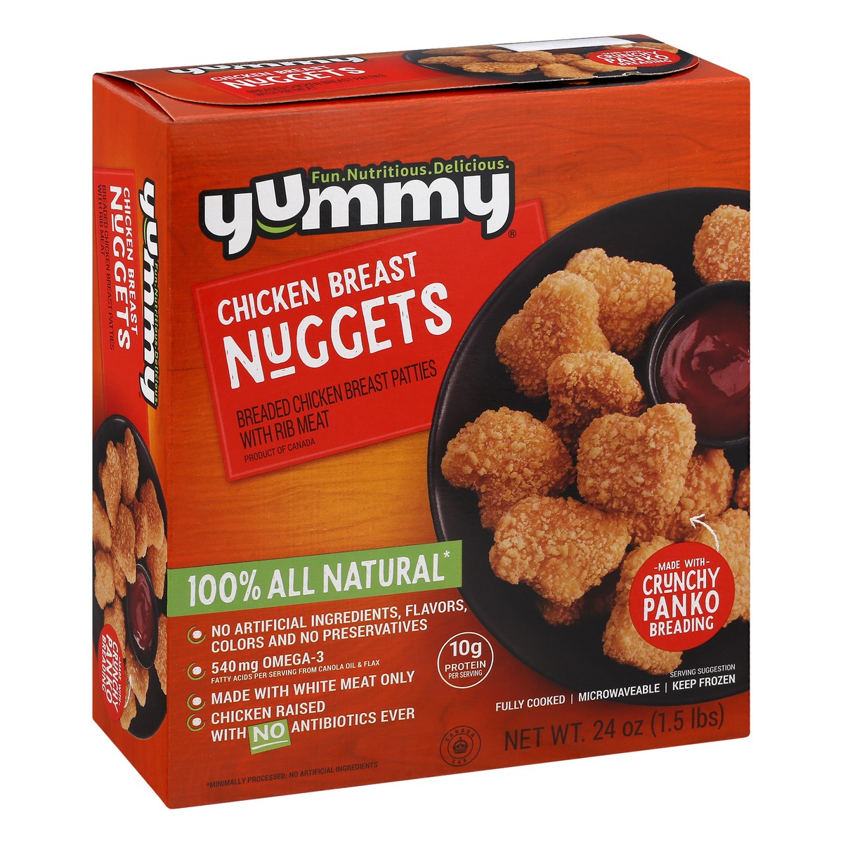 slide 7 of 9, Yummy All Natural Chicken Breast Nuggets, 21.5 oz, 24 oz