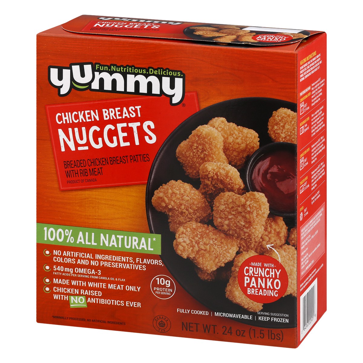 slide 9 of 9, Yummy All Natural Chicken Breast Nuggets, 21.5 oz, 24 oz