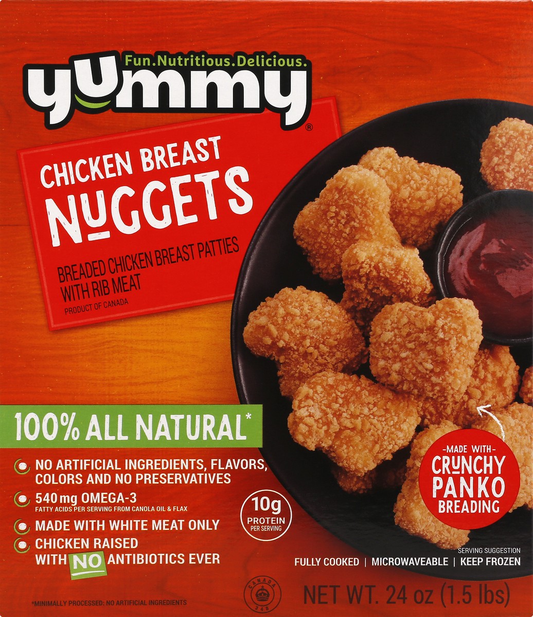 slide 8 of 9, Yummy All Natural Chicken Breast Nuggets, 21.5 oz, 24 oz