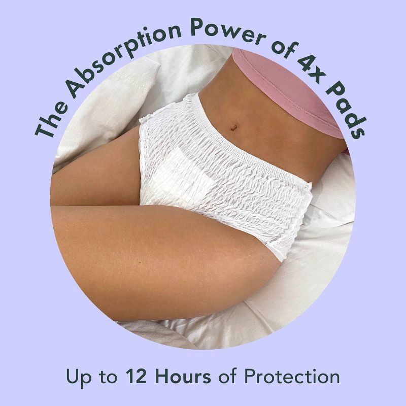 slide 5 of 11, Rael Organic Disposable Period Underwear - L/XL - 5ct, 5 ct