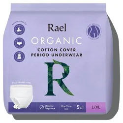 Rael Organic Disposable Period Underwear - L/XL - 5ct